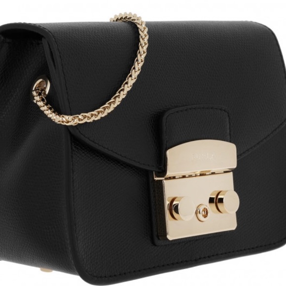 FURLA Women's Metropolis Mini Cross Body - Black - Picture 9 of 15